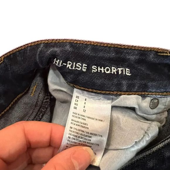 American Eagle Size 8‎ Hi Rise Shortie Shorts - Picture 3 of 4